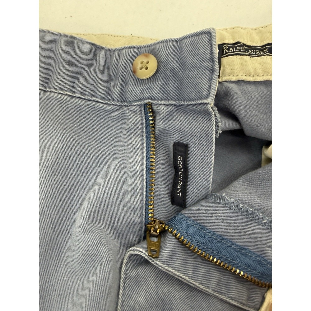 Vintage Polo Ralph Lauren Men's Blue Gordon Pants Size 36x34‎ (32") 100% Cotton - Picture 8 of 8